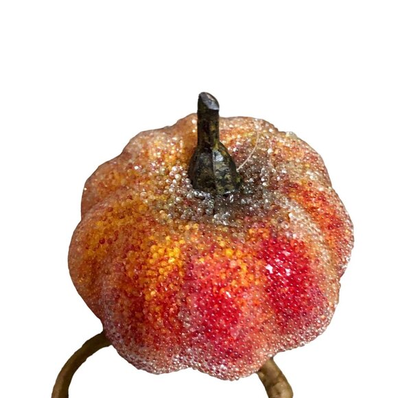 Pumpkin Napkin Rings Set of 4 Used - Picture 2 of 5